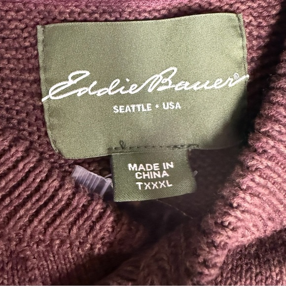 NWOT Eddie Bauer Sweater Size XXXL - Picture 3 of 3